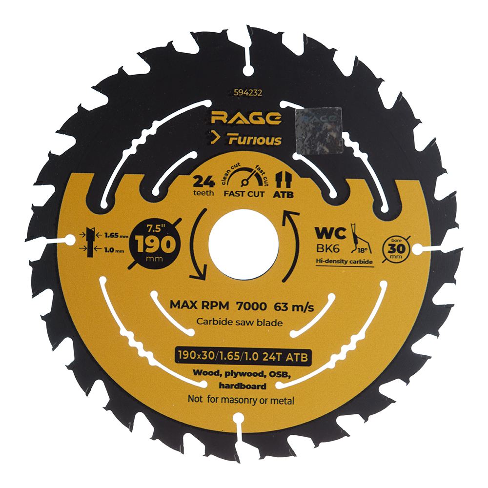 ������ ������ ���� ������� �� ������ Rage Furious Fast cut 190�30 �� 24 ���� (594232)   ����
