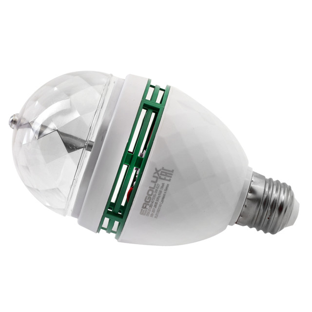 ������ ������ ����� ������������ ERGOLUX Disco 3�� �27 RGB �����   ����