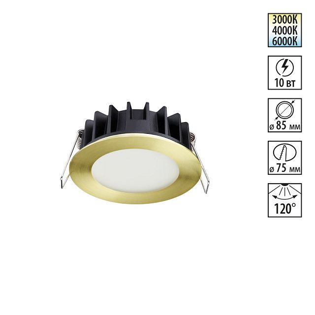 ������ ������ ���������� ������������ NOVOTECH Spot LED 10�� 3000/4000/6000� ������   ����