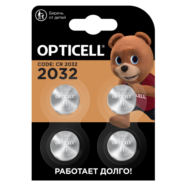 ������ ������ ��������� OPTICELL 3� �������� CR2032 4��   ����