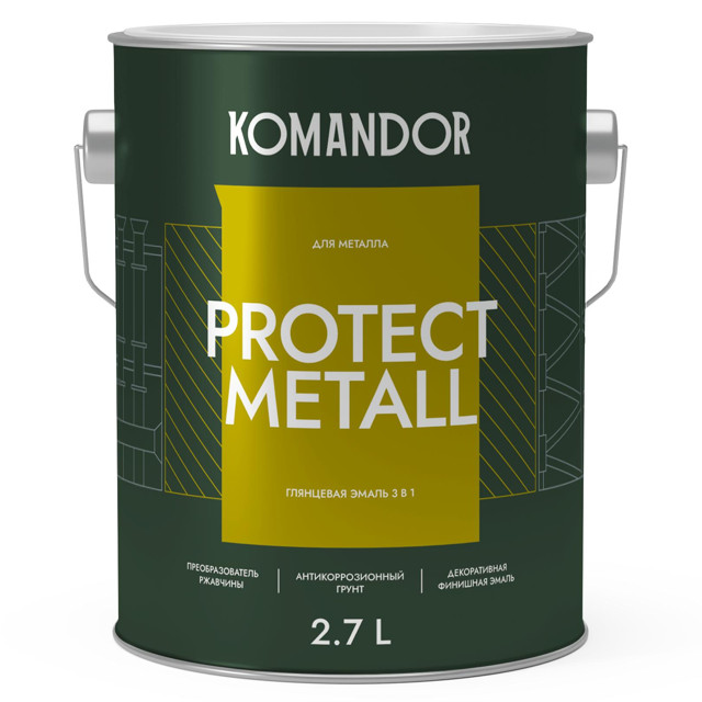 ������ ������ �����-����� �� ������� KOMANDOR Protect Metall ���� � 2,7 � ��������� �����, ���.S1312001003   ����