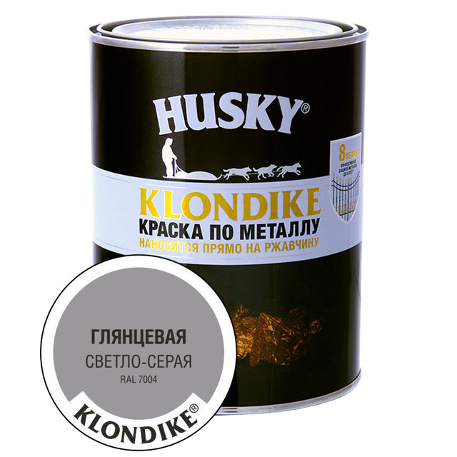 ������ ������ ������ �������� HUSKY-KLONDIKE �� �������� 0,9� RAL 7004 ������-�����, ���.25704   ����