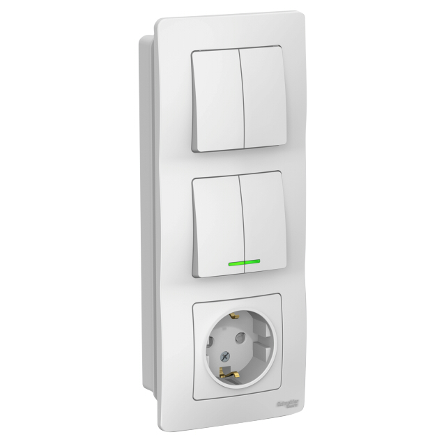������ ������ ���� SYSTEME ELECTRIC BLANCA ����������� 4-��������� � ���������� / 2-��������� ����������� /�����   ����