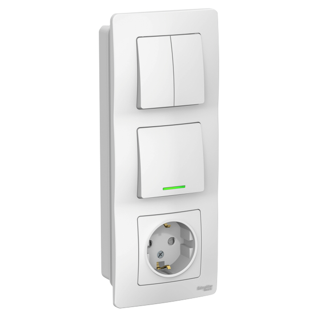 ������ ������ ���� SYSTEME ELECTRIC BLANCA ����������� 1-��������� � ���������� / 2-��������� ����������� /�����   ����