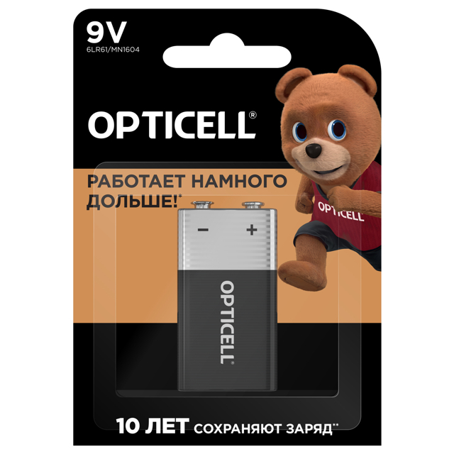 ������ ������ ��������� OPTICELL 9� ����������� 6LR61 1��   ����