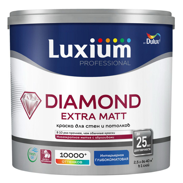 ������ ������ ������ �/� LUXIUM Professional Diamond Extra matt ���� BW ��� ���� � �������� 2,5� �����, ���.500345   ����