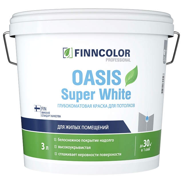 ������ ������ ������ �/� FINNCOLOR Oasis Super White ��� ������� 3� �����, ���.700001264   ����