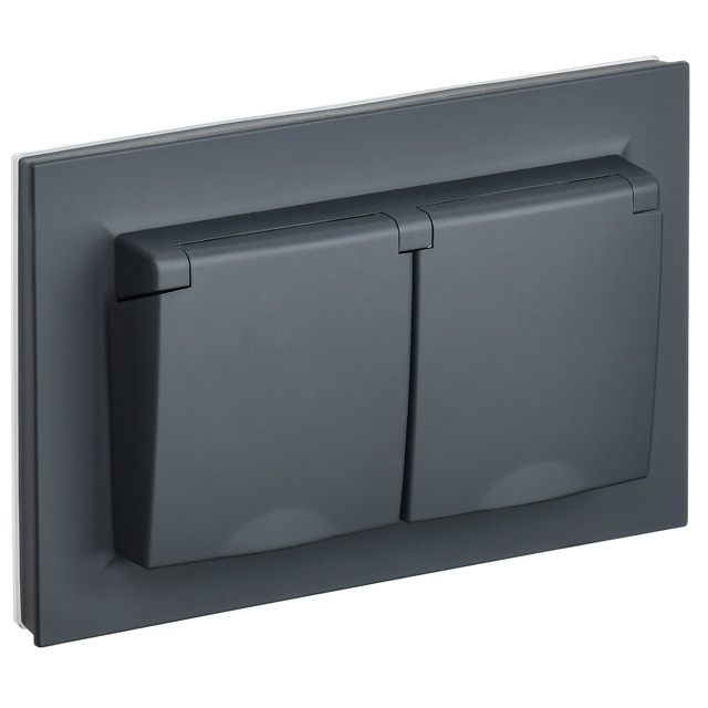 ������ ������ ������� 2 ����� IEK BRITE �/� �/� � ������� 16� IP44 � ����� ������   ����