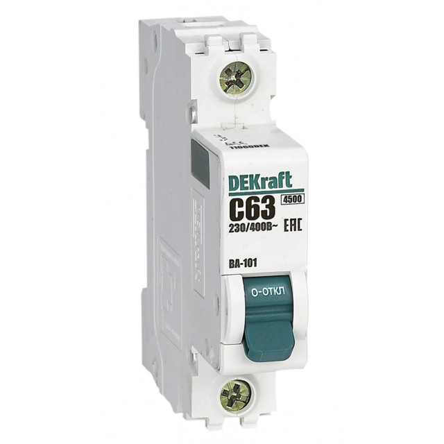 ������ ������ ����������� �������������� DEKRAFT 63� 1P � 4,5��   ����