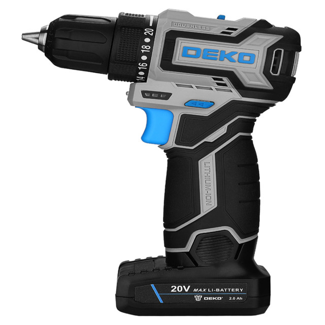 ������ ������ �����-���������� DEKO SHARKER PRO 45�� 20� Li-Ion 2,0�� 2��� �����������   ����