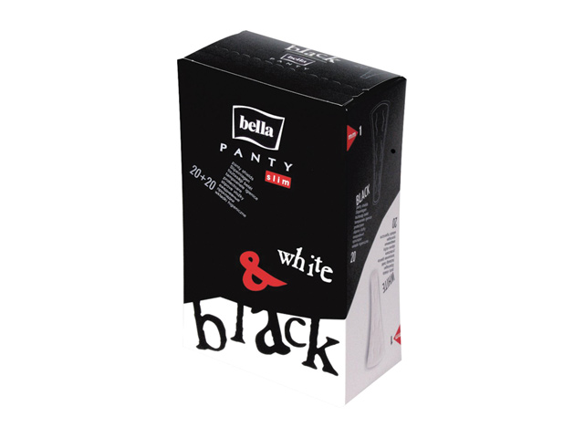 ������ ������ ��������� BELLA Panty Slim Black&White String 40��   ����