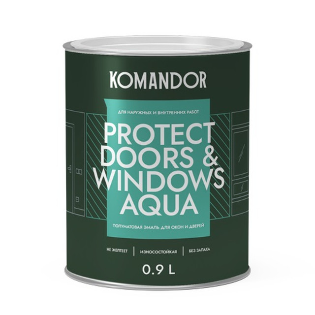 ������ ������ ����� KOMANDOR Protect Doors&Windows ���� � ��� ���� 0,9 � �����,���.S1313001001   ����