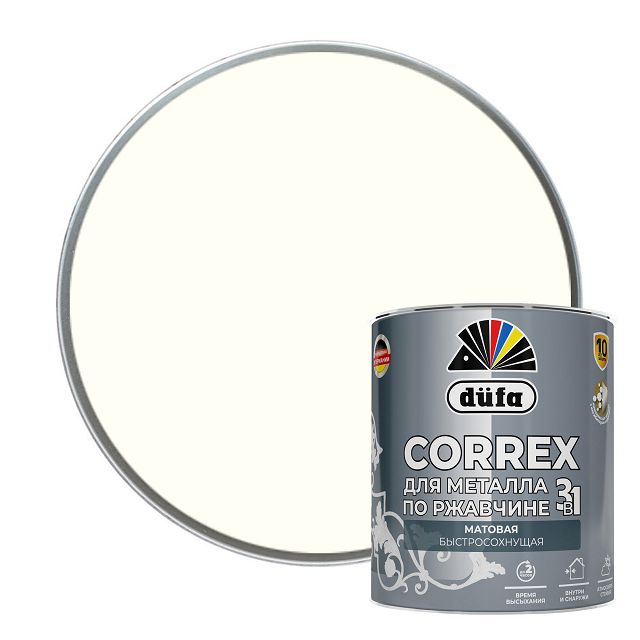 ������ ������ �����-����� DUFA Correx 3�1  RAL-9010  �����  ������� 0,75�, ���. ��00-014769   ����