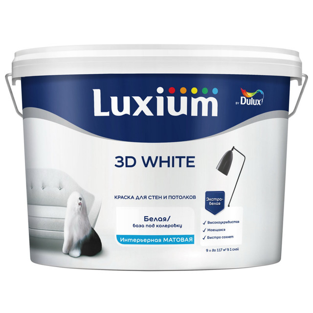 ������ ������ ������ �/� LUXIUM 3D White ���� BW ��� ���� � �������� 9� �����, ���.50034498   ����