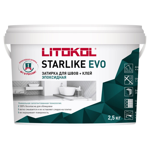 ������ ������ ������� ��� ���� LITOKOL Starlike Evo �����. 1-15�� 2,5�� �����-�������   ����