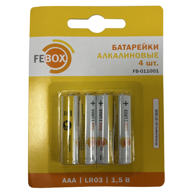 ������ ������ ��������� FEBOX ����������� LR03 AA� 1,5� ������� 4��   ����