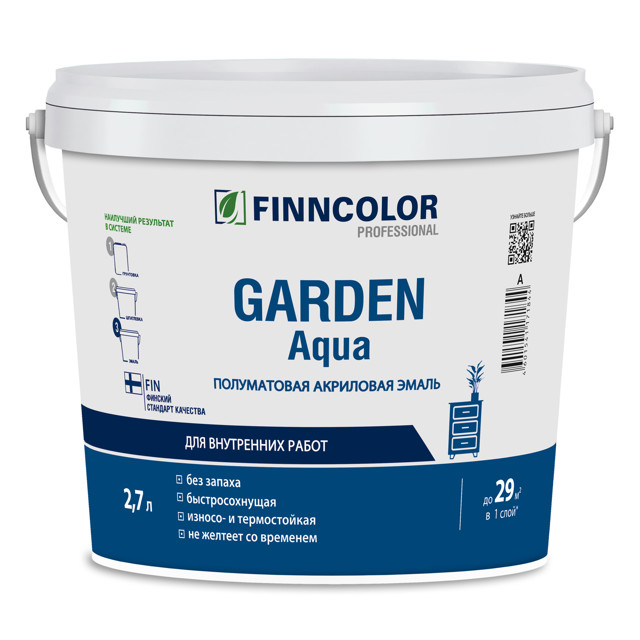 ������ ������ ����� ��������� FINNCOLOR Garden Aqua ���� � ����������� 2,7� �����, ���.700006479   ����