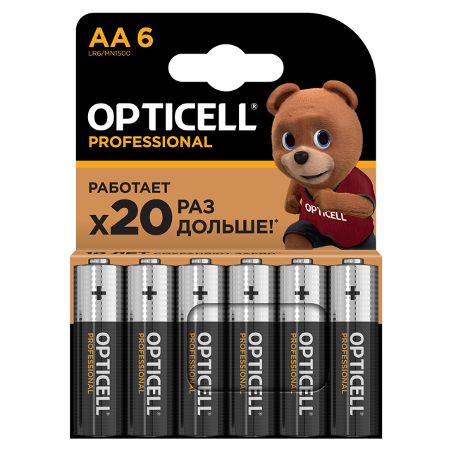 ������ ������ ��������� OPTICELL ����������� 1,5� ����������� AA 6��   ����