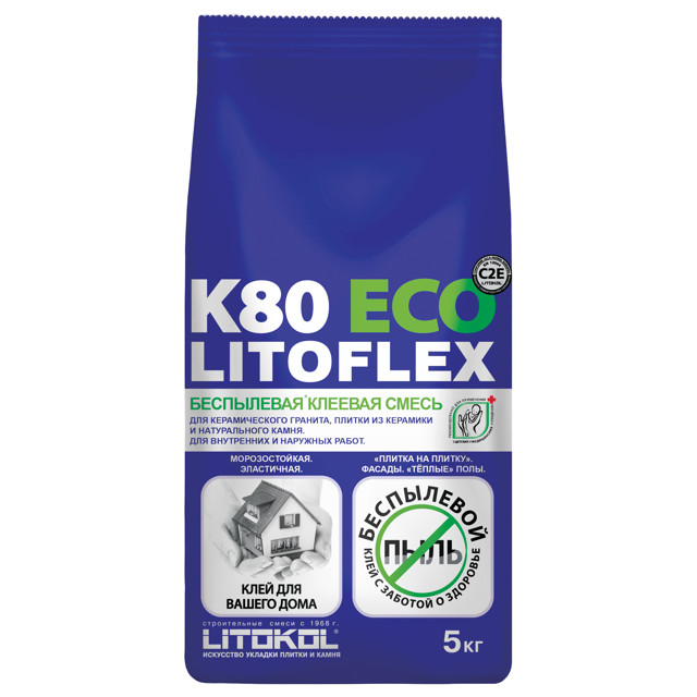 ������ ������ ���� ��������� LITOKOL ��������� �80 ���/Litoflex K80 Eco ���������� 5��   ����
