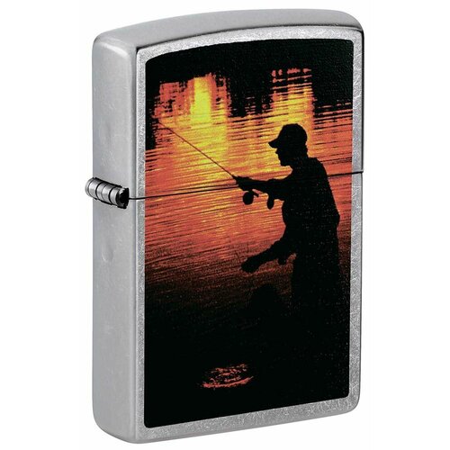     ZIPPO Classic 207 FISHERMAN   Street Chrome -    -     , -,   