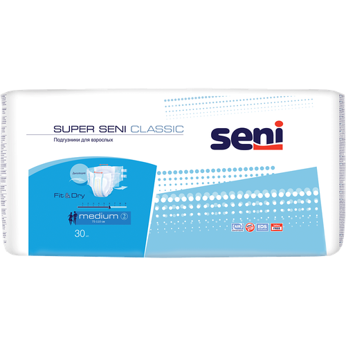 ������ ������ Seni ���������� ��� �������� Super Classic Medium 30 �� ����