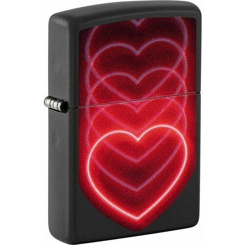   ZIPPO Hearts Design   Black Light, /, , , 38x13x57    -     , -,   