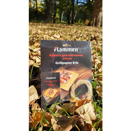      Grillpapier Erle  Flammen   -     , -,   