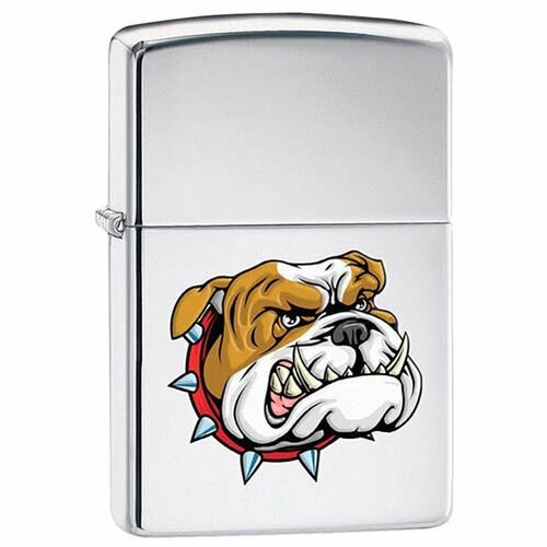     . High Polish Chrome  Zippo 250 MEAN DOG GS   -     , -,   