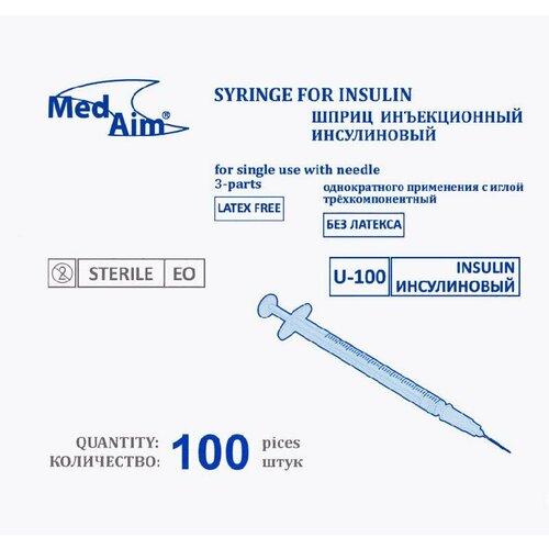      MedAim U-100   (1 , 26G (0,4512 ), 100 , Luer)   -     , -,   