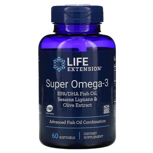   Life Extension Super Omega 3 Epa/Dha Fish oil      , 160 , 60 .   -     , -,   