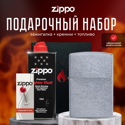   ZIPPO   (   Zippo 207 Classic Street Chrome +  +  125  )   -     , -,   