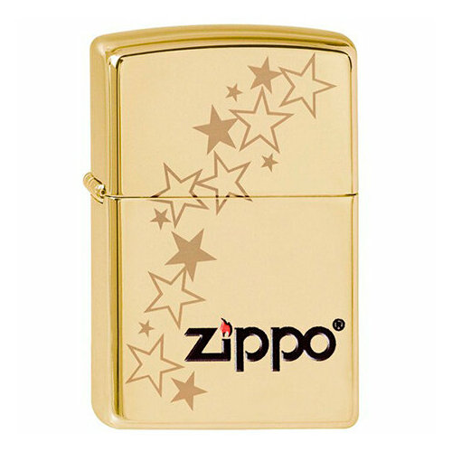    Classic  . High Polish Brass  Zippo 254B Zippo stars GS 