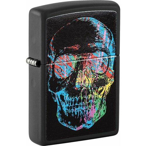   ZIPPO Skull Design   Black Matte, /, , 38x13x57    -     , -,   