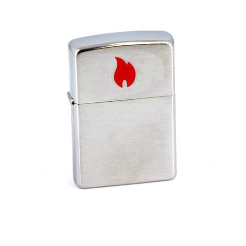   Zippo Flame Brushed Chrome   ZIPPO-200FLAME   -     , -,   