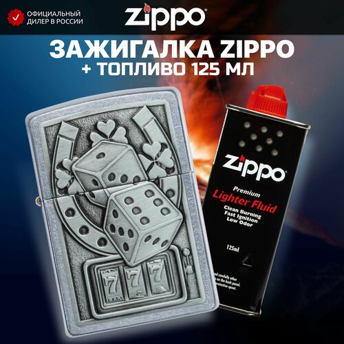    ZIPPO 49294 Lucky 7 Emblem +     125    -     , -,   