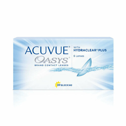 ������ ������ ���������� ����� ACUVUE OASYS with HYDRACLEAR PLUS, 6 ��., R 8,8, D +7, 1 ��. ����