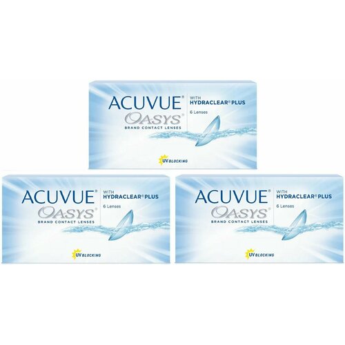 ������ ������ ���������� ����� ACUVUE OASYS with Hydraclear Plus, 6 ��., R 8,8, D +8, 3 ��. ����