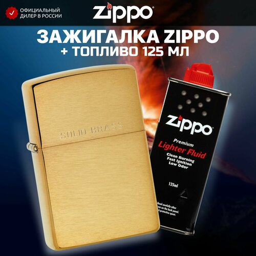    ZIPPO 204 Classic Brushed Solid Brass +     125    -     , -,   