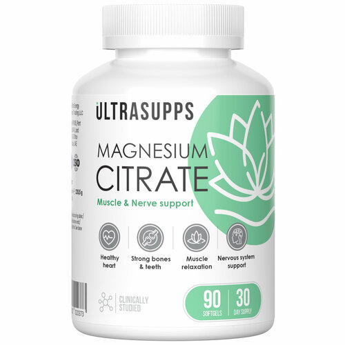 ������ ������ ������ ������ 402 �� UltraSupps Magnesium Citrate - 90 ������� ������ ����