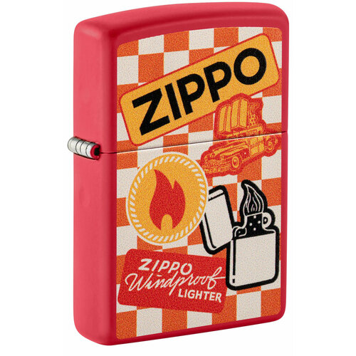   ZIPPO Retro Design   Red Matte, /, , , 38x13x57    -     , -,   