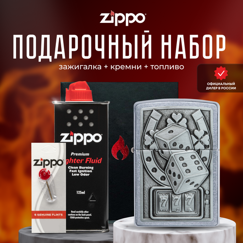   ZIPPO   (   Zippo 49294 Lucky 7 Emblem +  +  125  )   -     , -,   