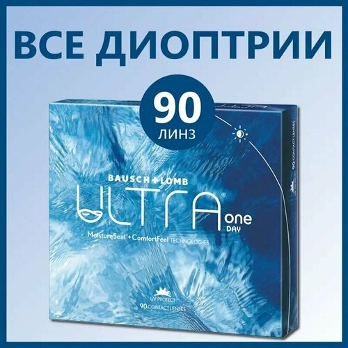 ������ ������ ����������� ���������� ����� BAUSCH+LOMB Ultra One Day, 90 ��., R 8,6, D -0,5, 1 ��. ����