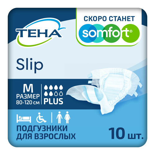 ������ ������ ���������� ��� �������� ���� Slip Plus, M, 10 ��. ����