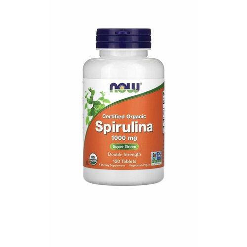 ������ ������ ��������� ������� ������������ NOW Spirulina Double Strength 1000 mg 120 �������� ����