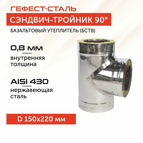 ������ ������ �������-����� 90*, 150�220, AISI 430/430, 0,8��/0,5��, (�), h 400�� ����