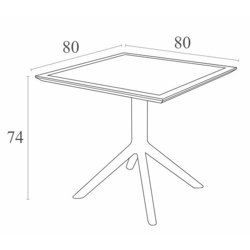    Siesta Contract Sky Table 80    -     , -,   