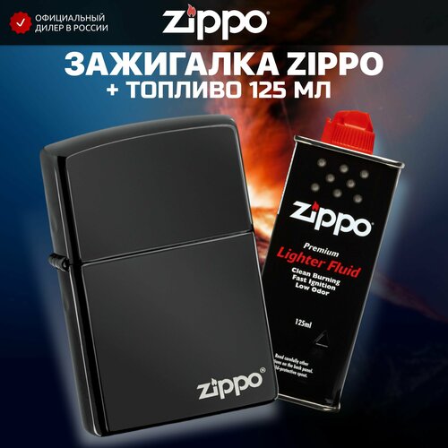    ZIPPO 24756ZL Classic High Polish Black Logo +     125    -     , -,   