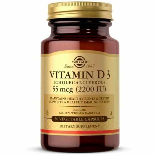  Solgar Vitamin D3 55 Mg (2200 IU), 50    -     , -,   