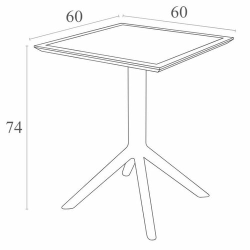     Siesta Contract Sky Folding Table 60    -     , -,   