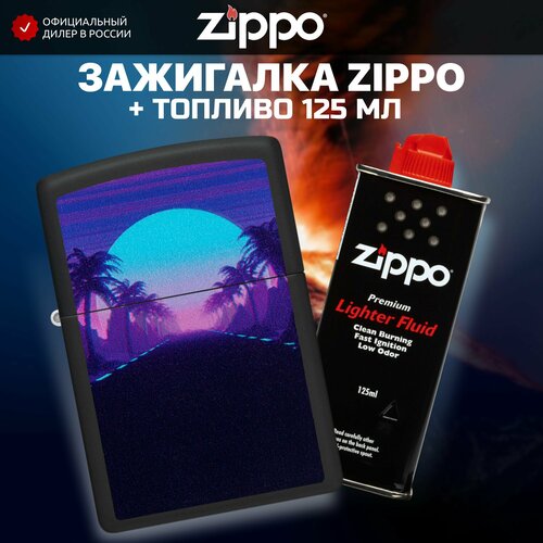    ZIPPO 49809 Sunset Black Light +     125    -     , -,   